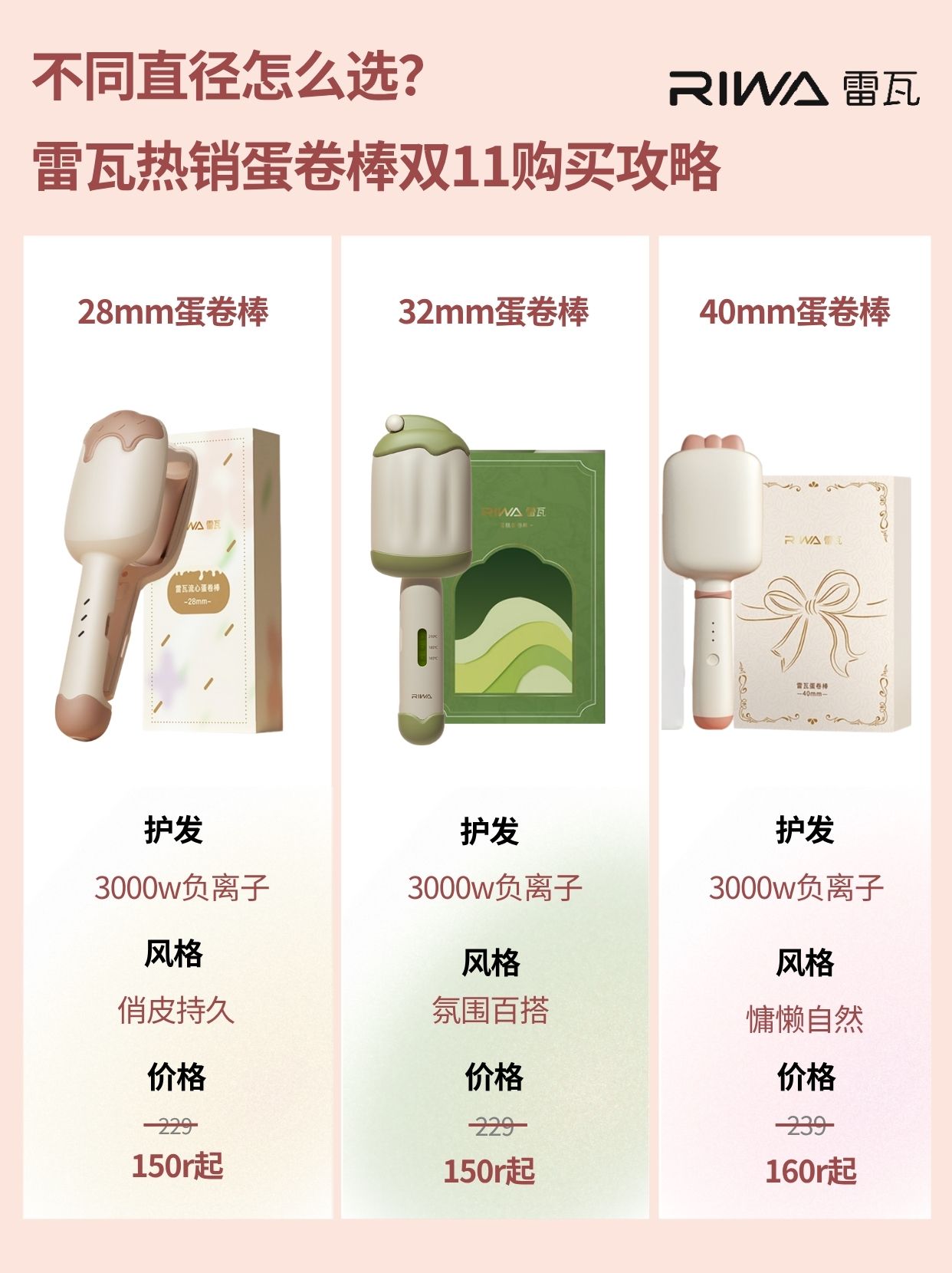 雷瓦蛋卷棒三选一✨自然/俏皮/复古