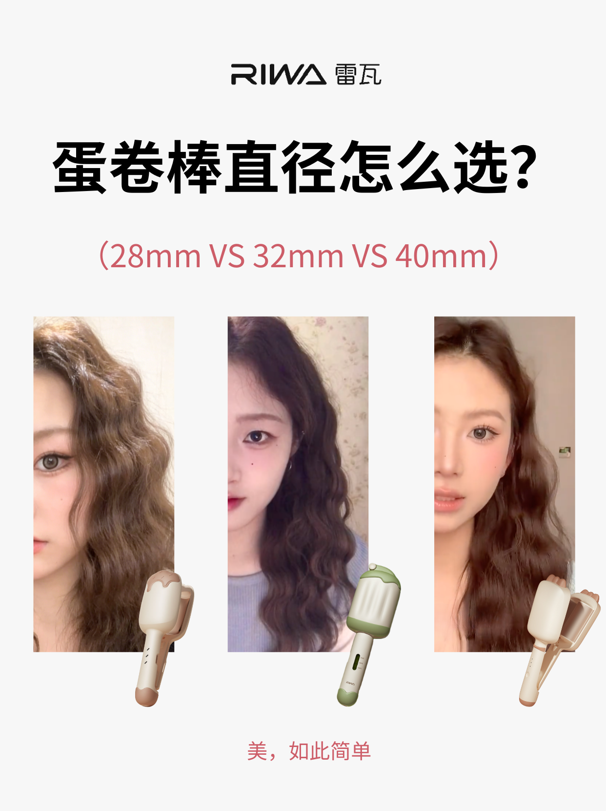 蛋卷棒直径怎么选？28/32/40mm实测对比